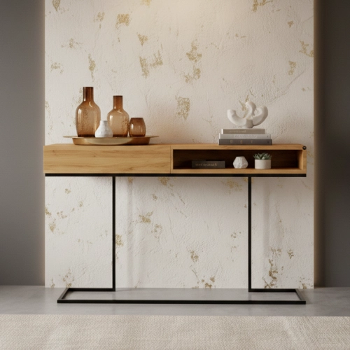 KONSOLA  DREWNO LITE DĄB OLCHA SKD-325